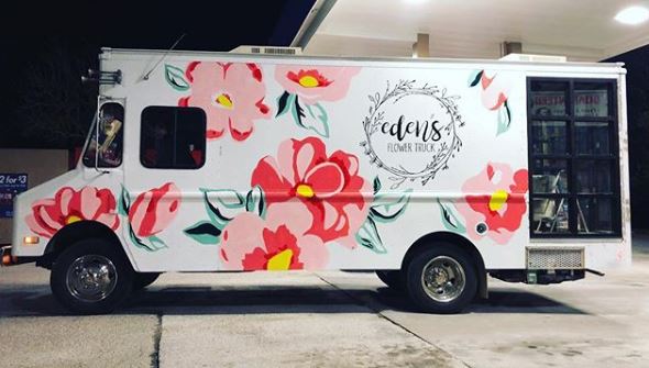 Eden's Flower Truck Mural by Chrisara Designs