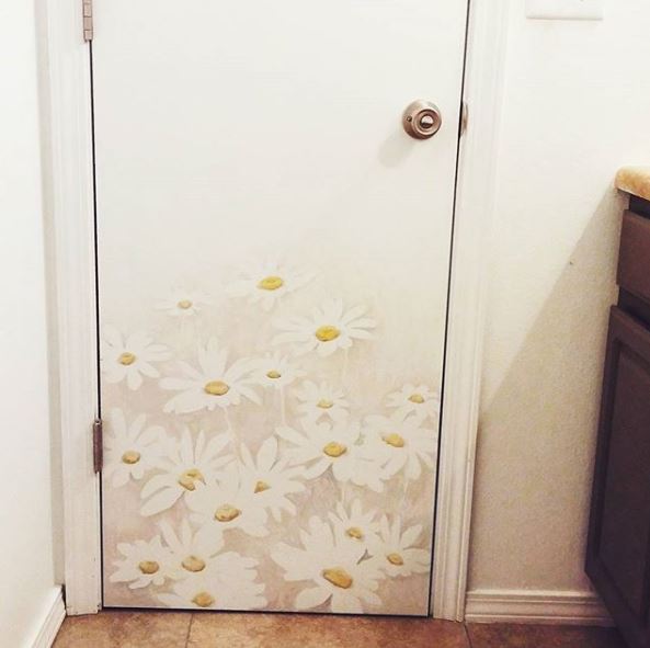 Daisy Door Mural by Chrisara Designs